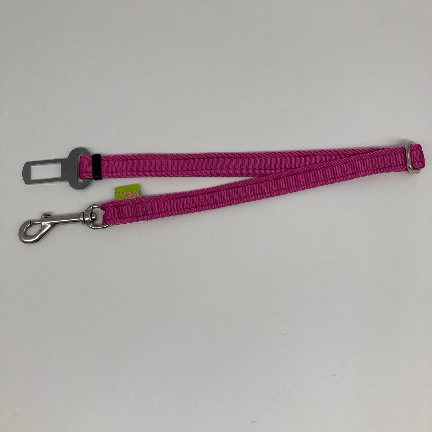 pink car safety belt, showing in full, horizontally