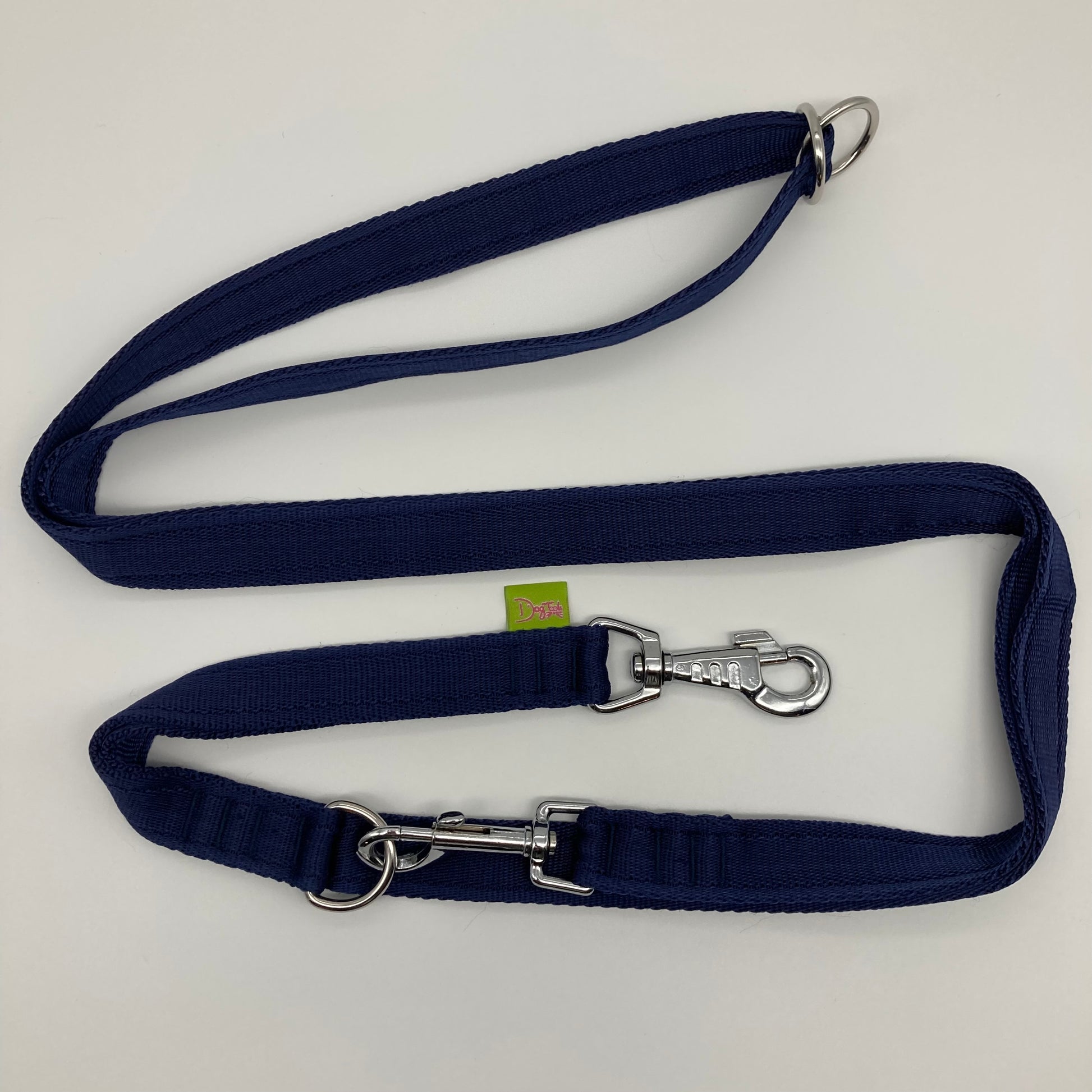 dark blue multifunctional leash in size large, shown in full