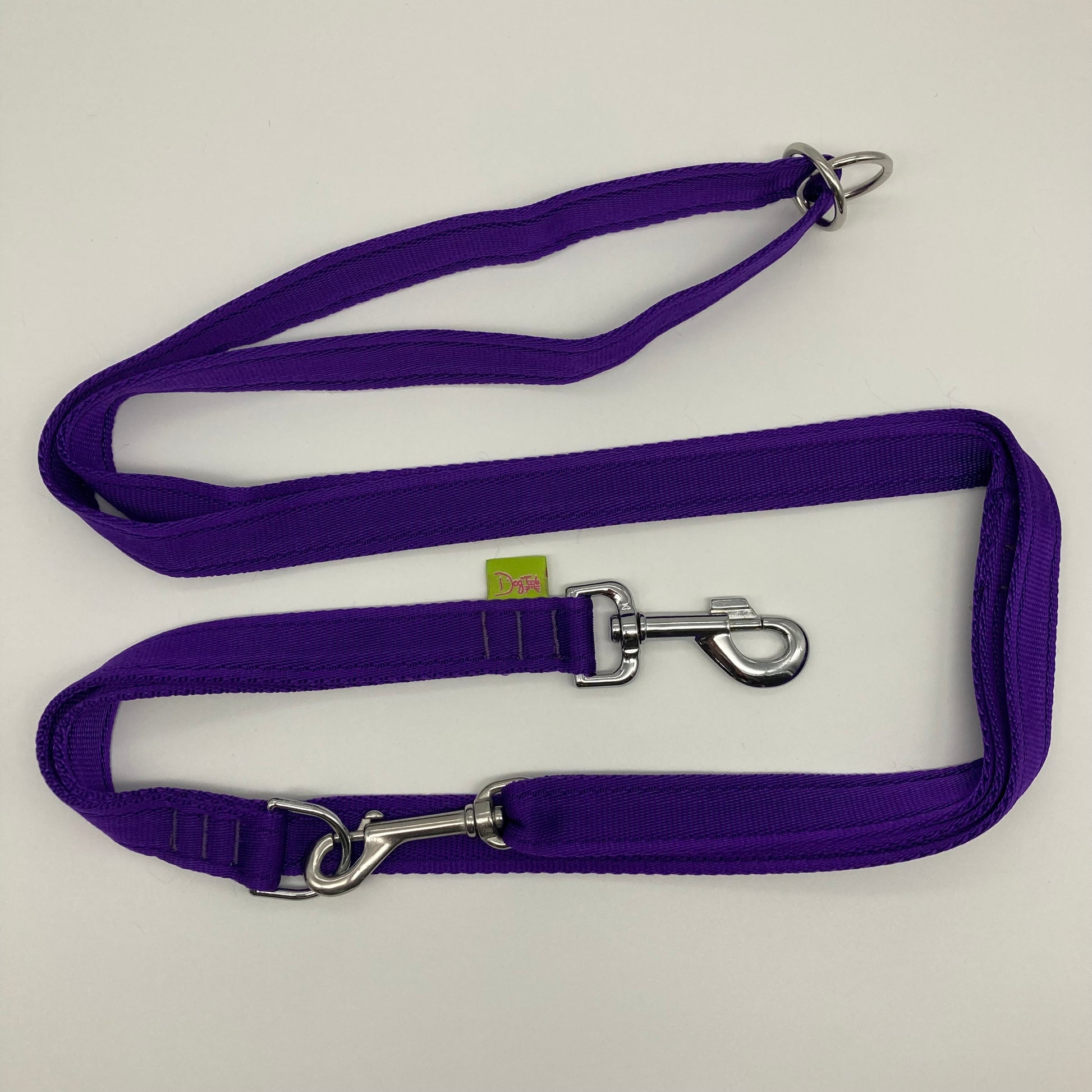 purple multifunctional leash in size large, shown in full