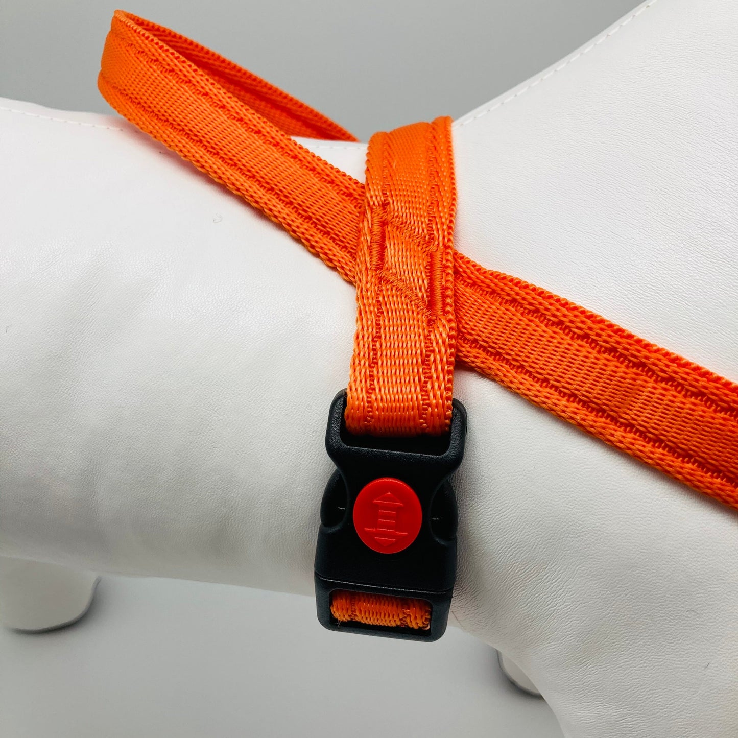 No-Pull-Geschirr von der Seite gezeigt, mit robusten Nähten und Verschluss