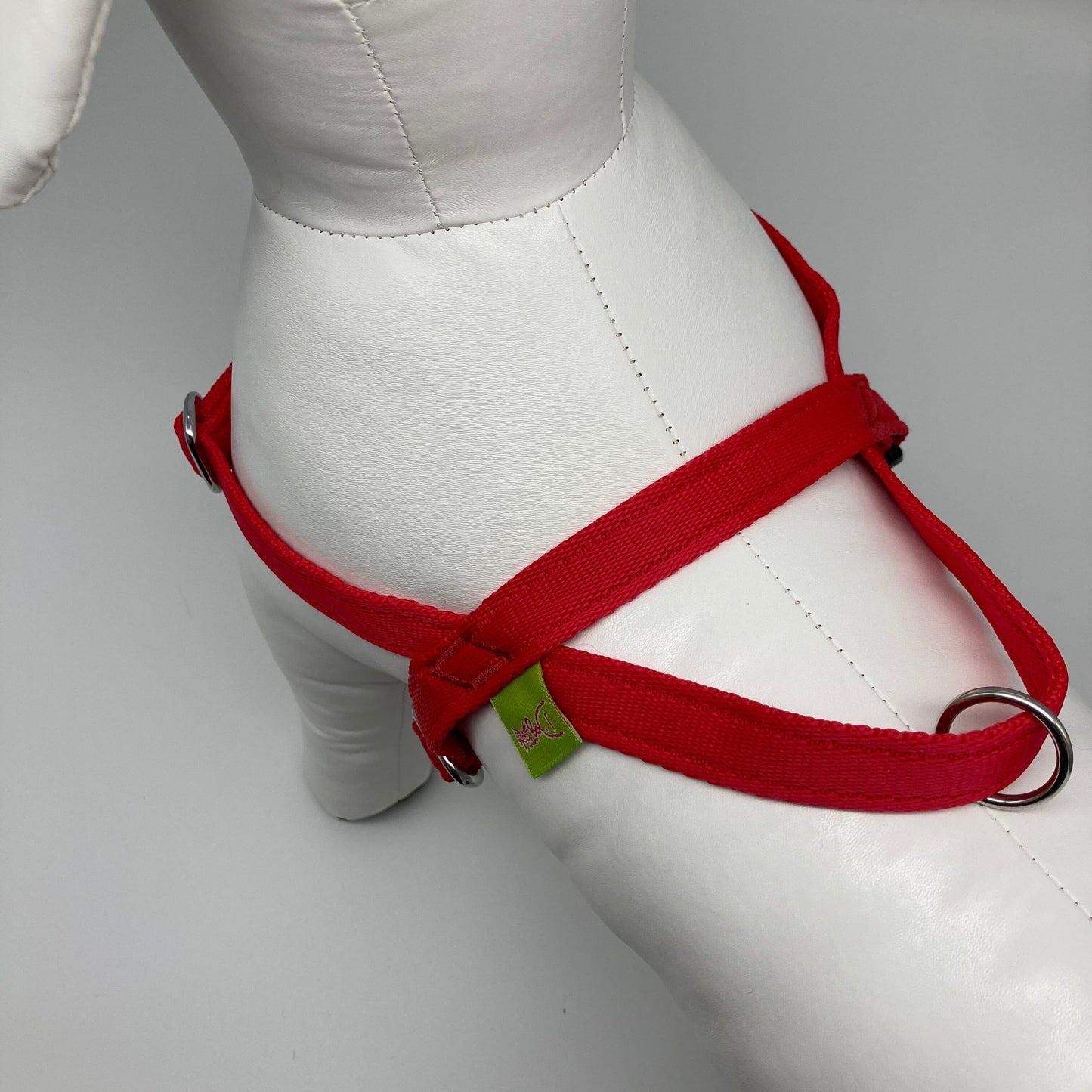 DogTools no pull Hunde Geschirr von oben auf den Rücken gezeigt, mit Schlaufe fur schnelles Greifen 